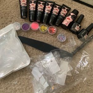 Poly gel nail kit LIGHTLY USED
